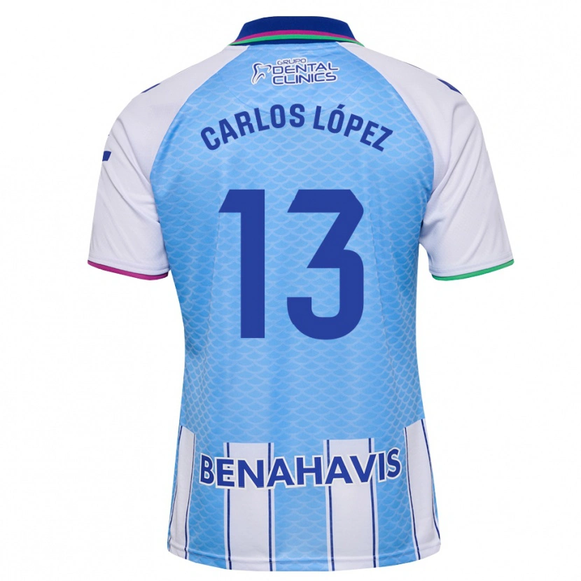 Danxen Damen Carlos López #13 Tief Himmelblau Weiß Heimtrikot Trikot 2026/27 T-Shirt Österreich