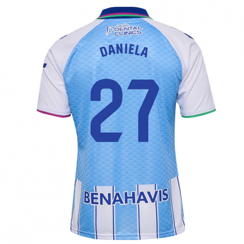 Danxen Damen Daniela Sáenz Parra #27 Tief Himmelblau Weiß Heimtrikot Trikot 2026/27 T-Shirt Österreich