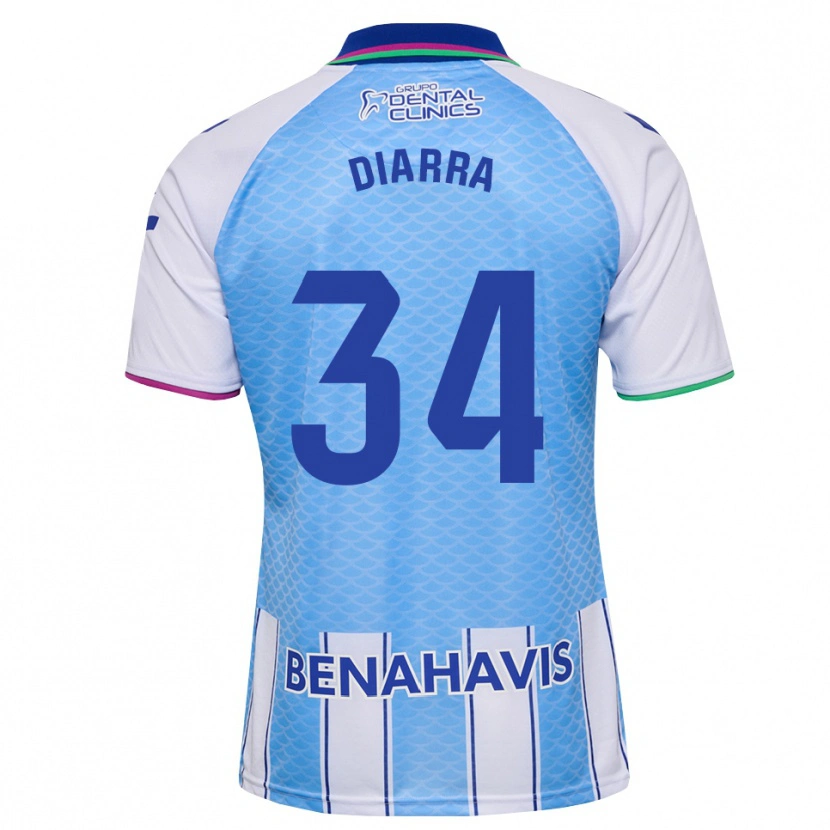 Danxen Damen Cherif Diarra #34 Tief Himmelblau Weiß Heimtrikot Trikot 2026/27 T-Shirt Österreich