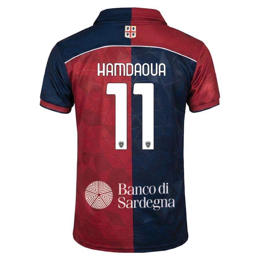 Danxen Damen Noham Hamdaoua #11 Burgund Rot Königsblau Heimtrikot Trikot 2026/27 T-Shirt Österreich