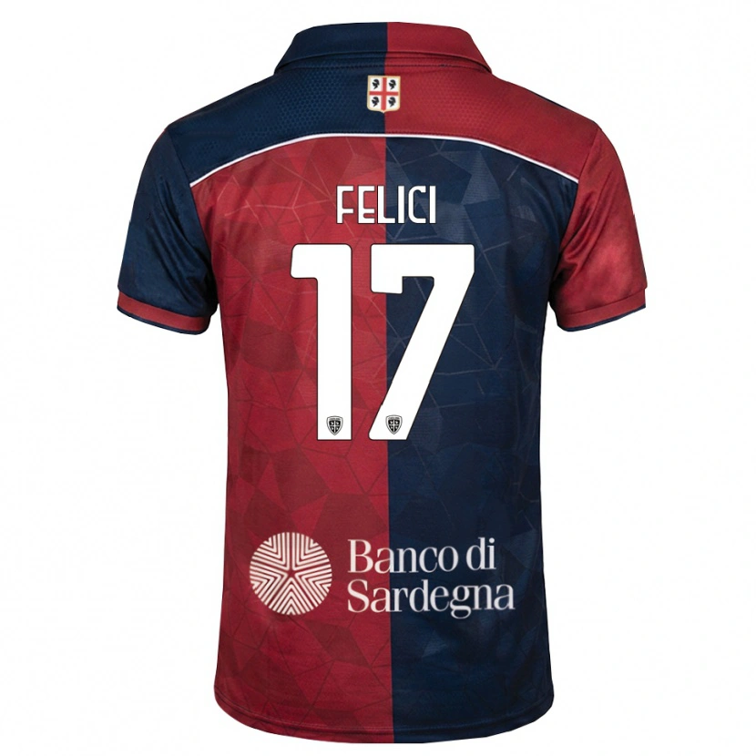 Danxen Damen Mattia Felici #17 Burgund Rot Königsblau Heimtrikot Trikot 2026/27 T-Shirt Österreich