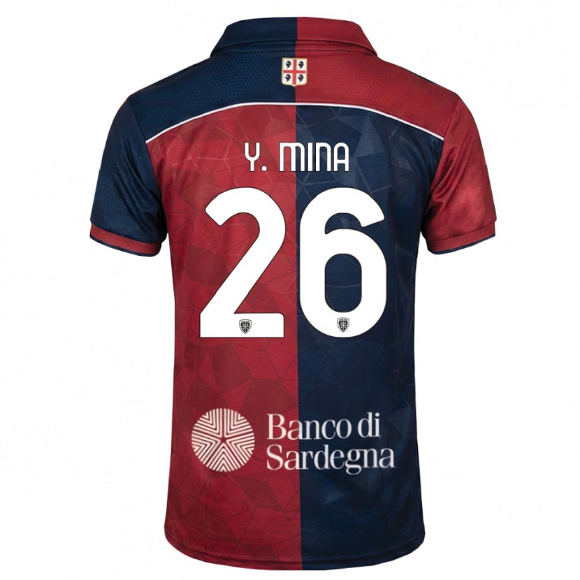 Danxen Damen Yerry Mina #26 Burgund Rot Königsblau Heimtrikot Trikot 2026/27 T-Shirt Österreich