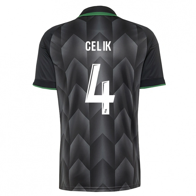 Danxen Damen Nidal Celik #4 Schwarzgrün Auswärtstrikot Trikot 2026/27 T-Shirt Österreich