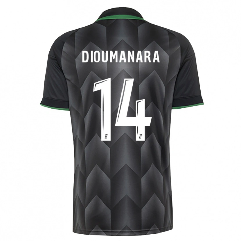 Danxen Damen Sidi Dioumanara #14 Schwarzgrün Auswärtstrikot Trikot 2026/27 T-Shirt Österreich