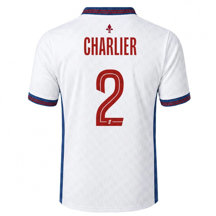 Danxen Damen Amaury Charlier #2 Rot Weiß Blau Auswärtstrikot Trikot 2026/27 T-Shirt Österreich