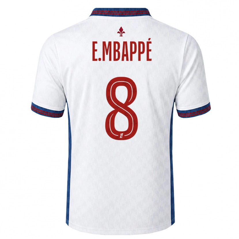 Danxen Damen Ethan Mbappé #8 Rot Weiß Blau Auswärtstrikot Trikot 2026/27 T-Shirt Österreich