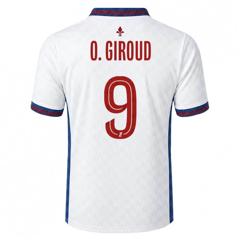 Danxen Damen Olivier Giroud #9 Rot Weiß Blau Auswärtstrikot Trikot 2026/27 T-Shirt Österreich