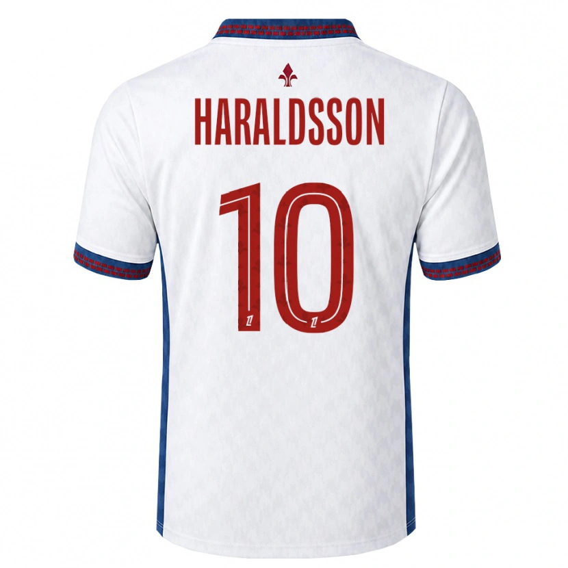 Danxen Damen Hákon Arnar Haraldsson #10 Rot Weiß Blau Auswärtstrikot Trikot 2026/27 T-Shirt Österreich