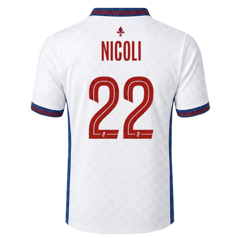 Danxen Damen Morgane Nicoli #22 Rot Weiß Blau Auswärtstrikot Trikot 2026/27 T-Shirt Österreich