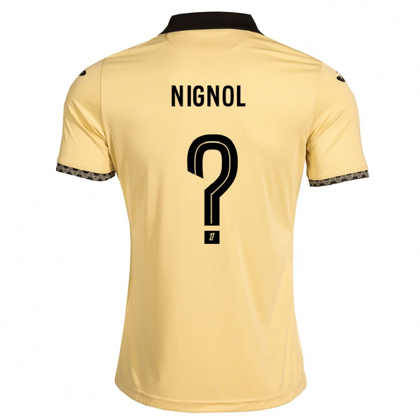 Danxen Damen Vincent Nignol #0 Navajoweiß Schwarz Auswärtstrikot Trikot 2026/27 T-Shirt Österreich