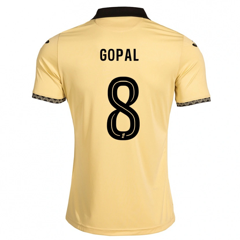 Danxen Damen Julie Gopal #8 Navajoweiß Schwarz Auswärtstrikot Trikot 2026/27 T-Shirt Österreich