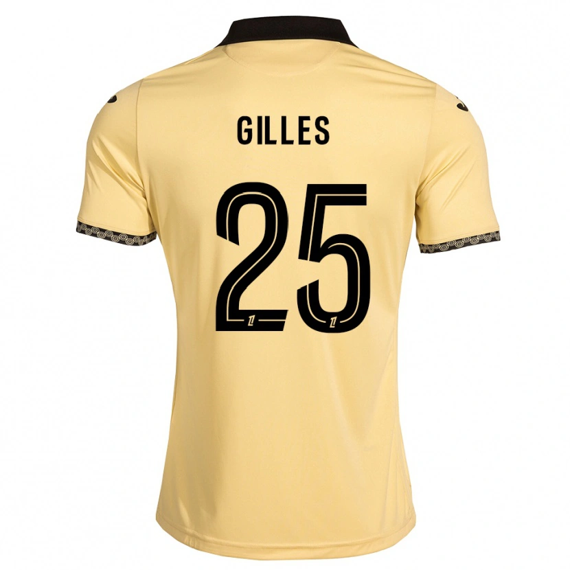 Danxen Damen Elodie Gilles #25 Navajoweiß Schwarz Auswärtstrikot Trikot 2026/27 T-Shirt Österreich