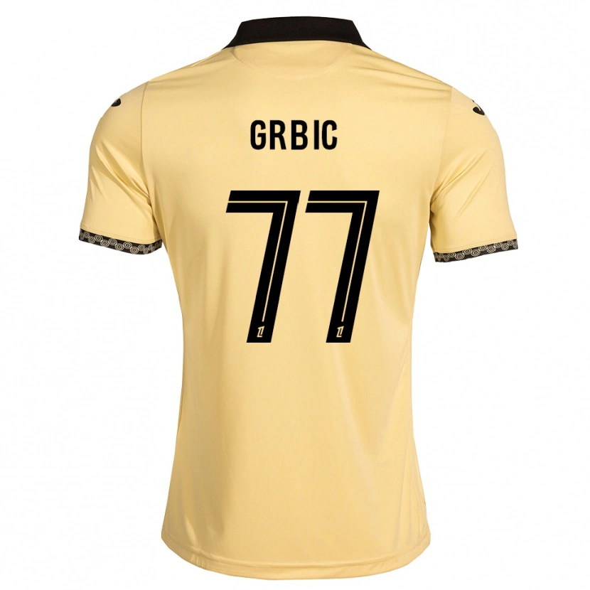 Danxen Damen Adrian Grbic #77 Navajoweiß Schwarz Auswärtstrikot Trikot 2026/27 T-Shirt Österreich