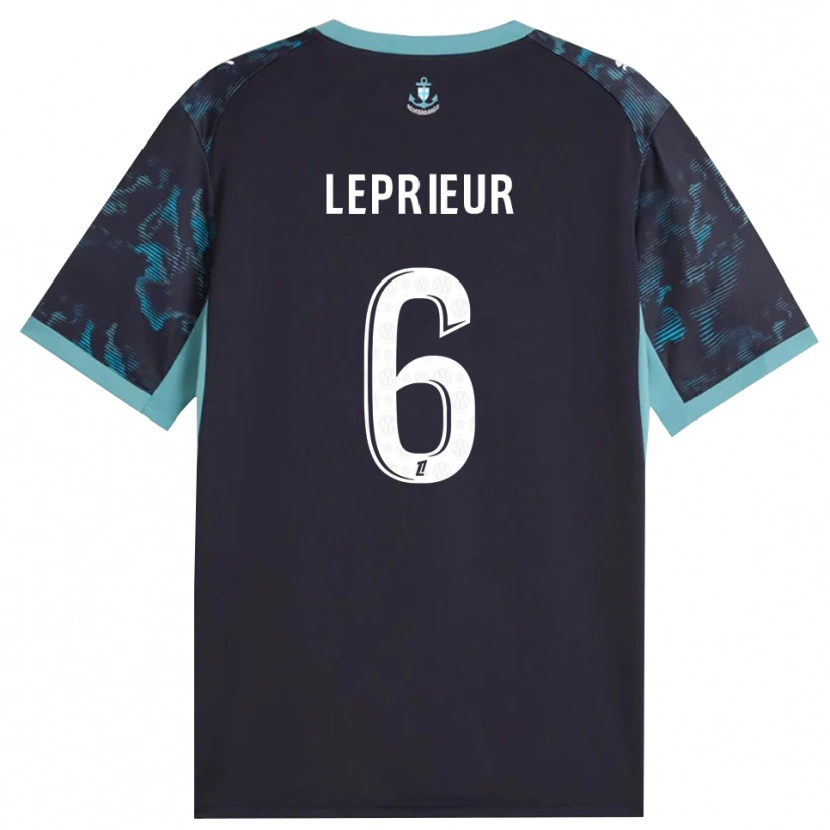 Danxen Damen Eliott Leprieur #6 Blass Türkis Weiß Schwarz Auswärtstrikot Trikot 2026/27 T-Shirt Österreich