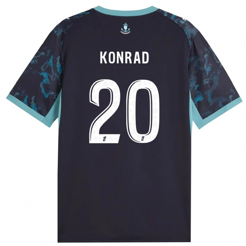 Danxen Damen Konrad De La Fuente #20 Blass Türkis Weiß Schwarz Auswärtstrikot Trikot 2026/27 T-Shirt Österreich