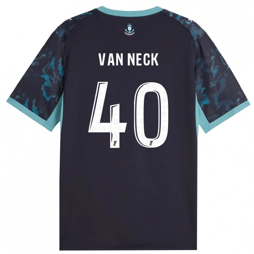 Danxen Damen Jelle Van Neck #40 Blass Türkis Weiß Schwarz Auswärtstrikot Trikot 2026/27 T-Shirt Österreich