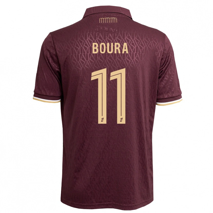 Danxen Damen Amal Boura #11 Weinrot Sandbraun Auswärtstrikot Trikot 2026/27 T-Shirt Österreich