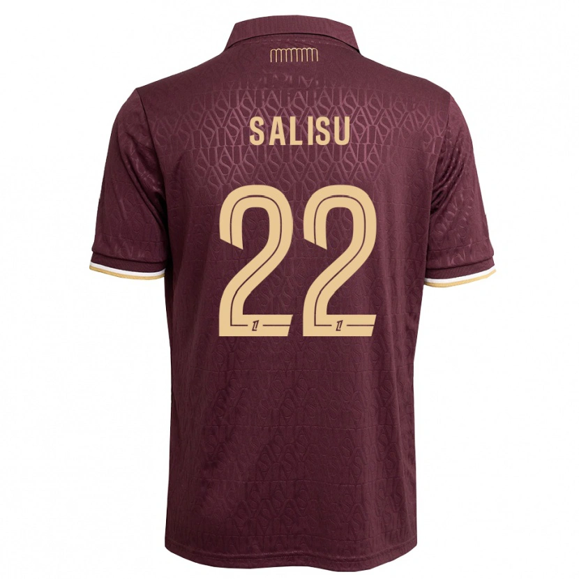 Danxen Damen Mohammed Salisu #22 Weinrot Sandbraun Auswärtstrikot Trikot 2026/27 T-Shirt Österreich