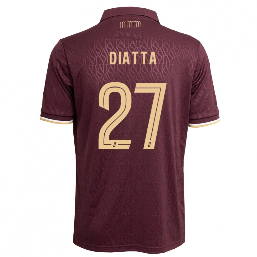 Danxen Damen Krépin Diatta #27 Weinrot Sandbraun Auswärtstrikot Trikot 2026/27 T-Shirt Österreich
