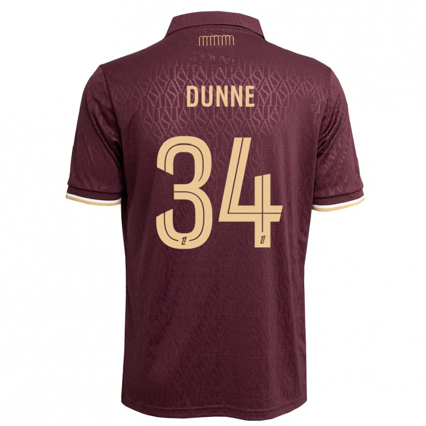 Danxen Damen David Dunne #34 Weinrot Sandbraun Auswärtstrikot Trikot 2026/27 T-Shirt Österreich