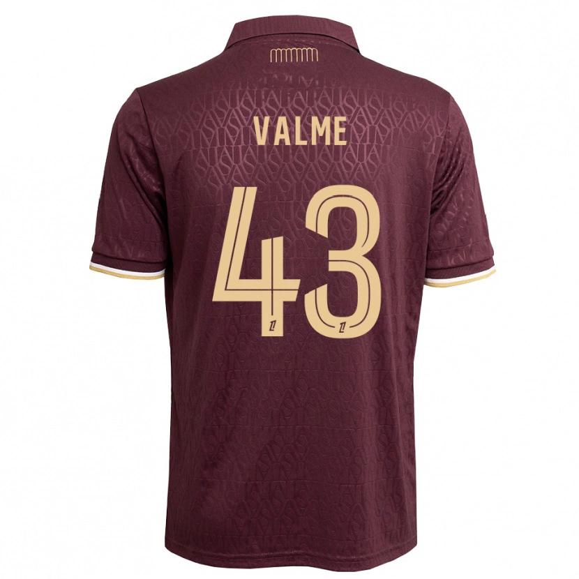 Danxen Damen Ritchy Valme #43 Weinrot Sandbraun Auswärtstrikot Trikot 2026/27 T-Shirt Österreich