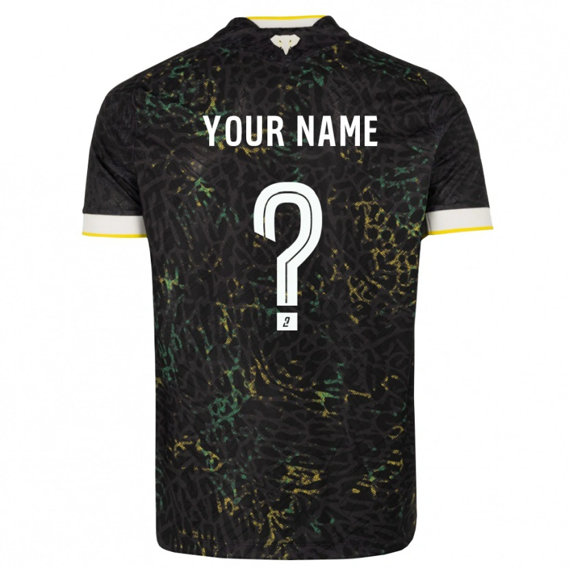 Danxen Damen Ihren Namen #0 Schwarz Weiß Gelb Auswärtstrikot Trikot 2026/27 T-Shirt Österreich