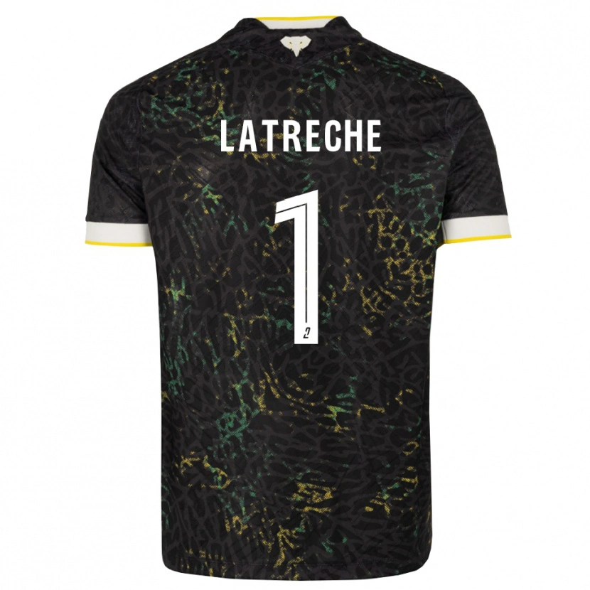 Danxen Damen Yanis Latreche #1 Schwarz Weiß Gelb Auswärtstrikot Trikot 2026/27 T-Shirt Österreich