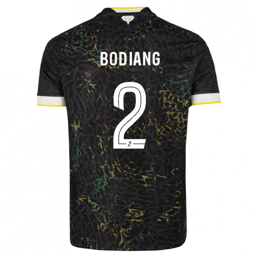 Danxen Damen Moutanabi Bodiang #2 Schwarz Weiß Gelb Auswärtstrikot Trikot 2026/27 T-Shirt Österreich
