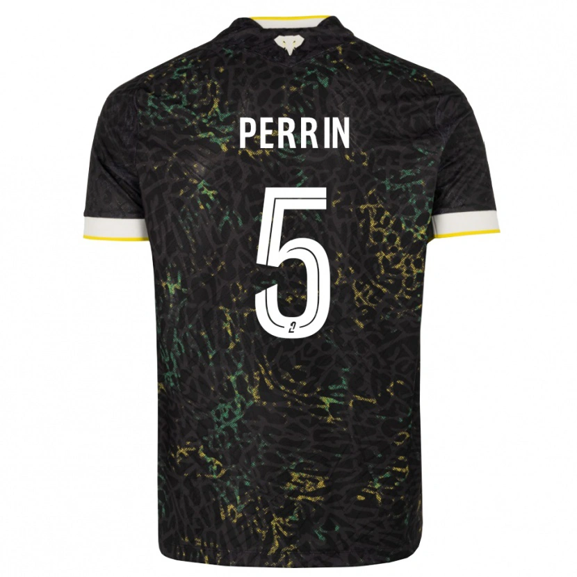 Danxen Damen Lucas Perrin #5 Schwarz Weiß Gelb Auswärtstrikot Trikot 2026/27 T-Shirt Österreich
