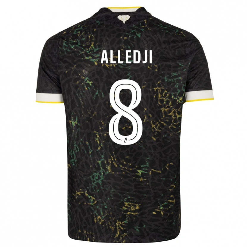Danxen Damen Ezekiel Alledji #8 Schwarz Weiß Gelb Auswärtstrikot Trikot 2026/27 T-Shirt Österreich