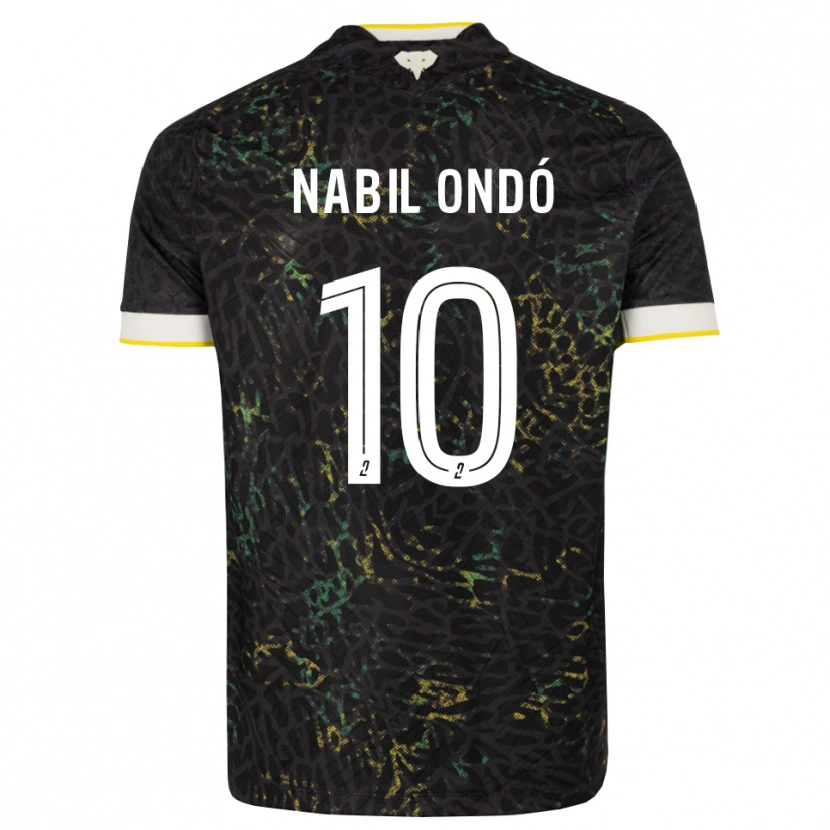 Danxen Damen José Nabil Ondó #10 Schwarz Weiß Gelb Auswärtstrikot Trikot 2026/27 T-Shirt Österreich