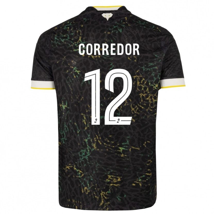 Danxen Damen Killian Corredor #12 Schwarz Weiß Gelb Auswärtstrikot Trikot 2026/27 T-Shirt Österreich