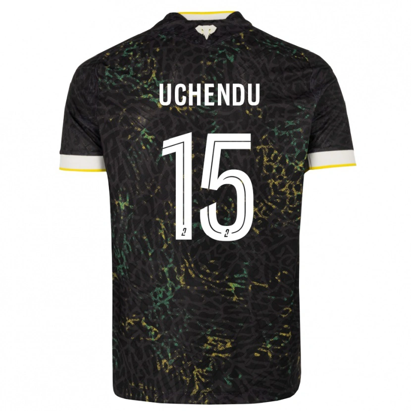 Danxen Damen Chinaza Uchendu #15 Schwarz Weiß Gelb Auswärtstrikot Trikot 2026/27 T-Shirt Österreich