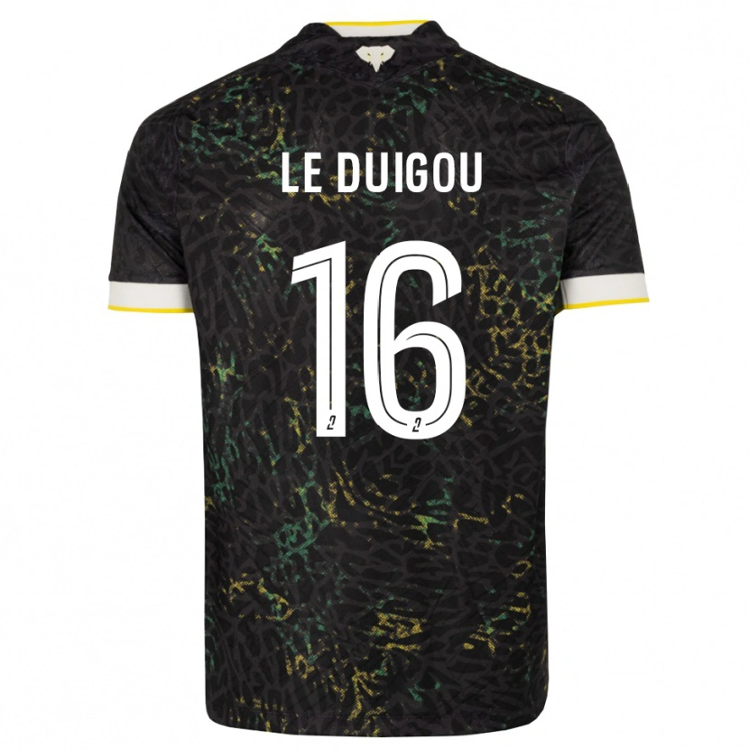 Danxen Damen Daniel Le Duigou #16 Schwarz Weiß Gelb Auswärtstrikot Trikot 2026/27 T-Shirt Österreich