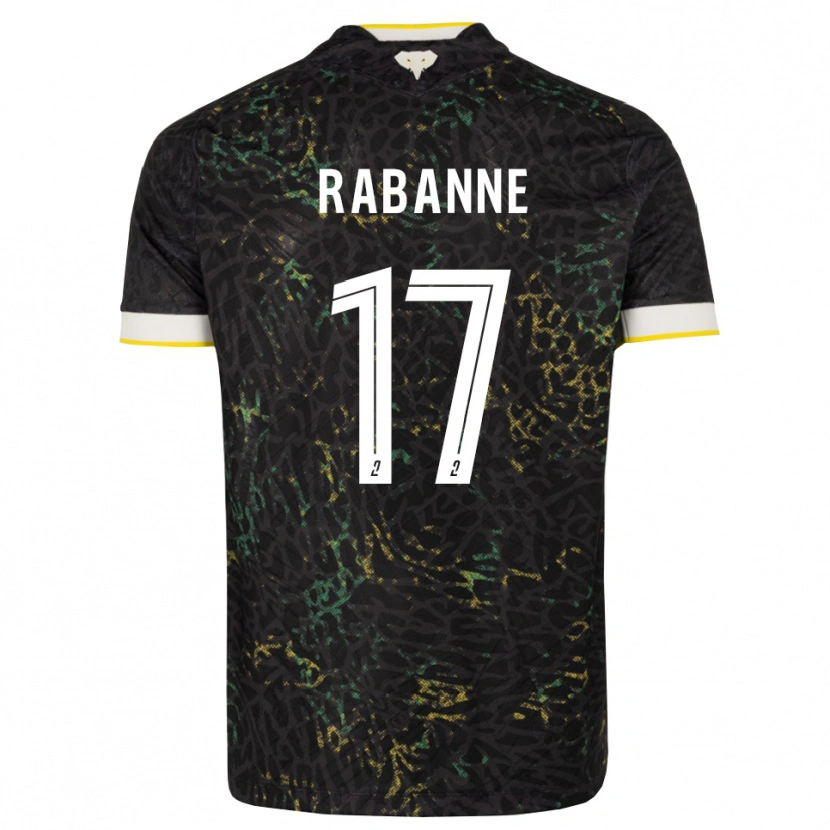 Danxen Damen Julie Rabanne #17 Schwarz Weiß Gelb Auswärtstrikot Trikot 2026/27 T-Shirt Österreich