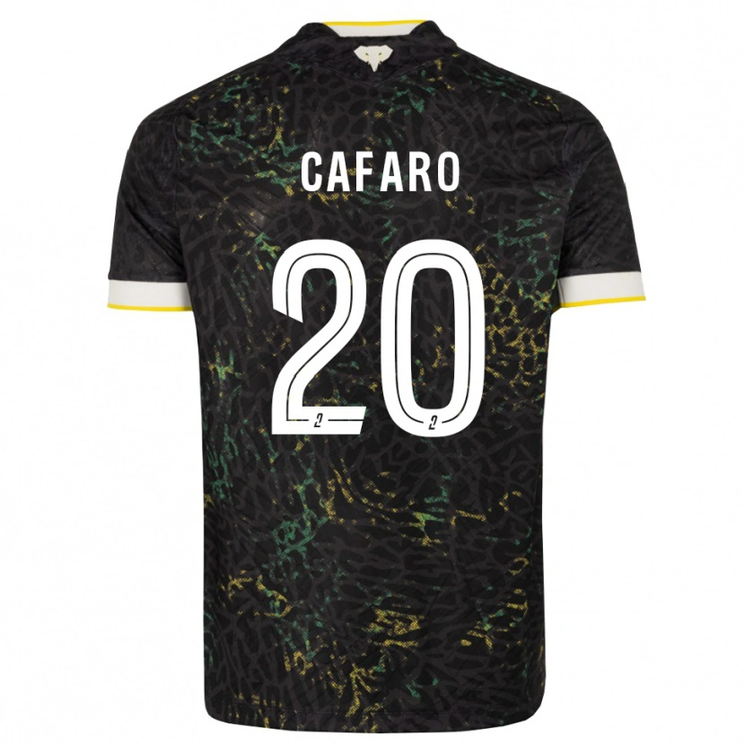 Danxen Damen Mathieu Cafaro #20 Schwarz Weiß Gelb Auswärtstrikot Trikot 2026/27 T-Shirt Österreich