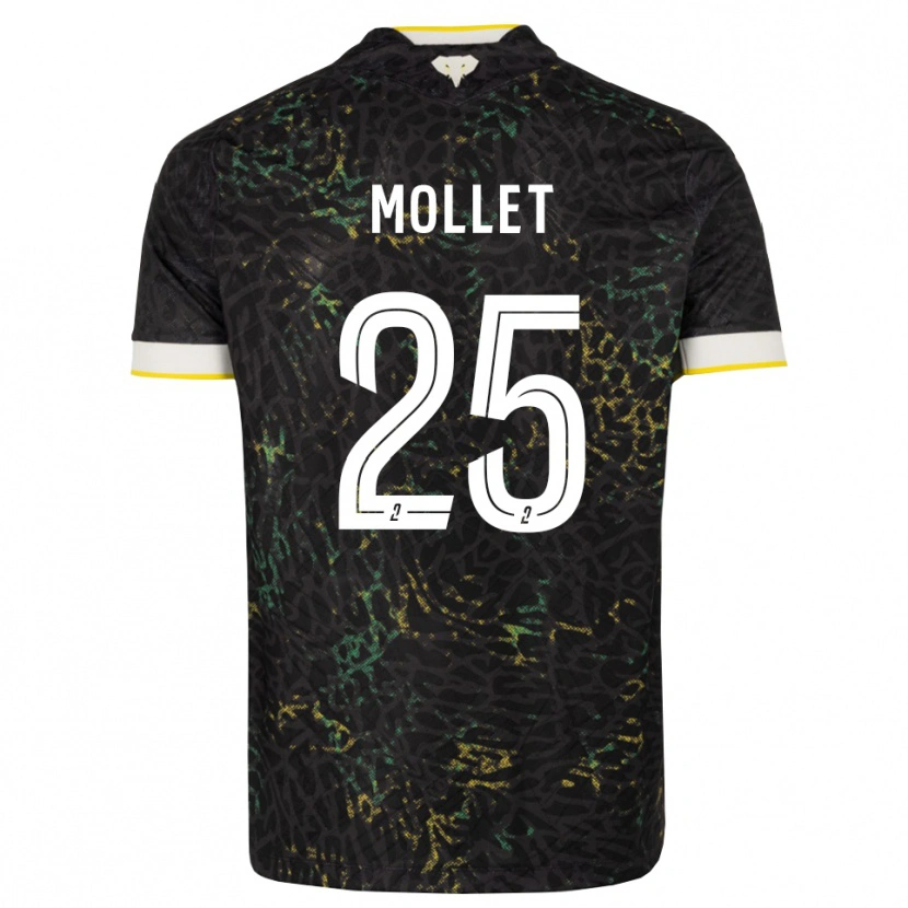 Danxen Damen Florent Mollet #25 Schwarz Weiß Gelb Auswärtstrikot Trikot 2026/27 T-Shirt Österreich