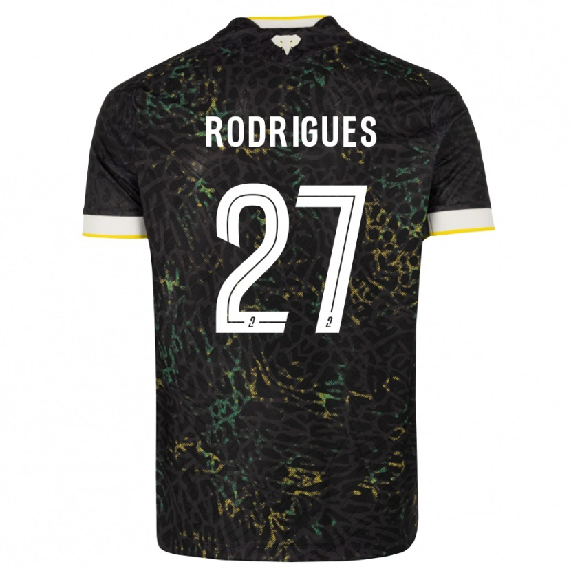 Danxen Damen Nelly Rodrigues #27 Schwarz Weiß Gelb Auswärtstrikot Trikot 2026/27 T-Shirt Österreich