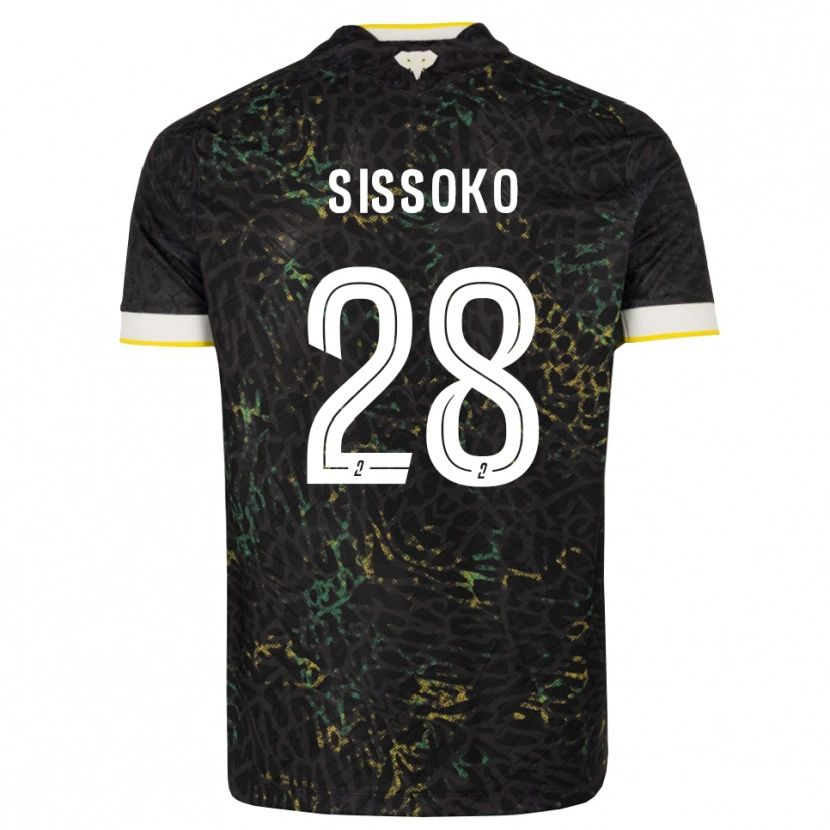 Danxen Damen Ibrahima Sissoko #28 Schwarz Weiß Gelb Auswärtstrikot Trikot 2026/27 T-Shirt Österreich