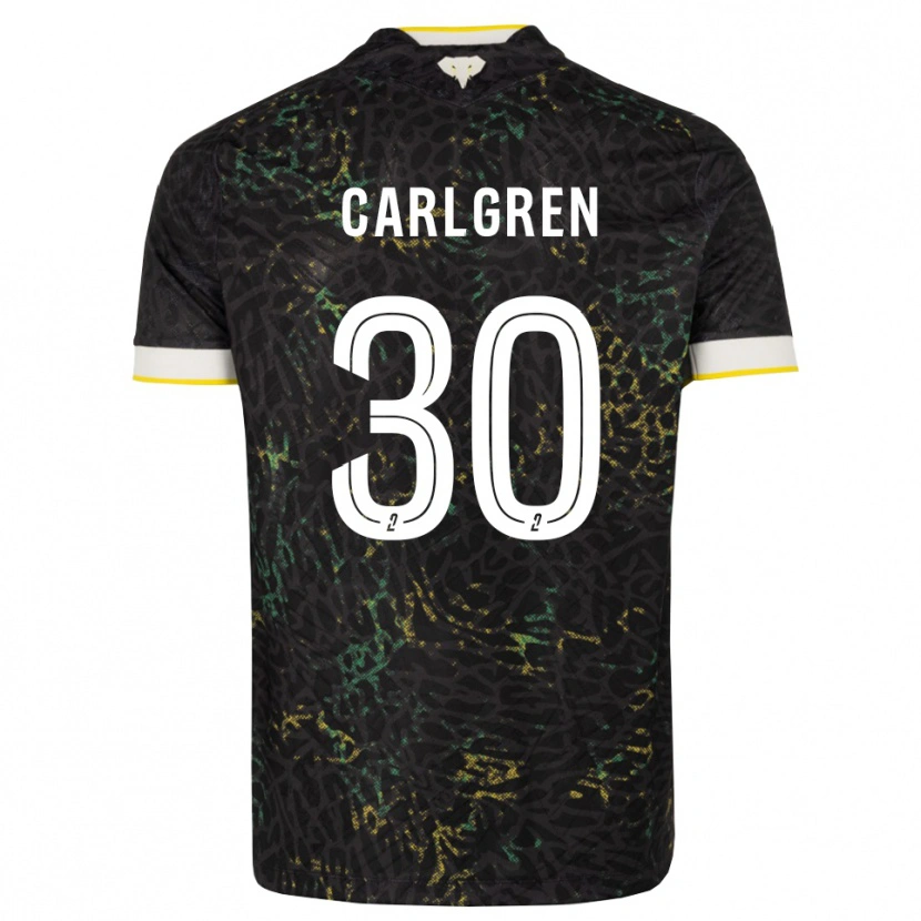 Danxen Damen Patrik Carlgren #30 Schwarz Weiß Gelb Auswärtstrikot Trikot 2026/27 T-Shirt Österreich