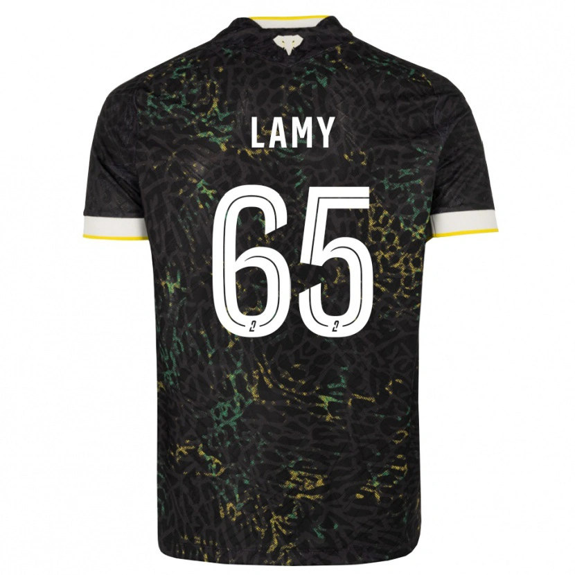 Danxen Damen Hugo Lamy #65 Schwarz Weiß Gelb Auswärtstrikot Trikot 2026/27 T-Shirt Österreich