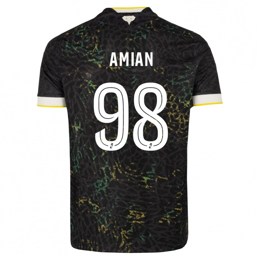 Danxen Damen Kelvin Amian #98 Schwarz Weiß Gelb Auswärtstrikot Trikot 2026/27 T-Shirt Österreich