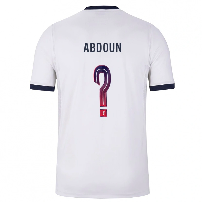 Danxen Damen Jouhayni Abdoun #0 Weiß Schwarz Rot Auswärtstrikot Trikot 2026/27 T-Shirt Österreich