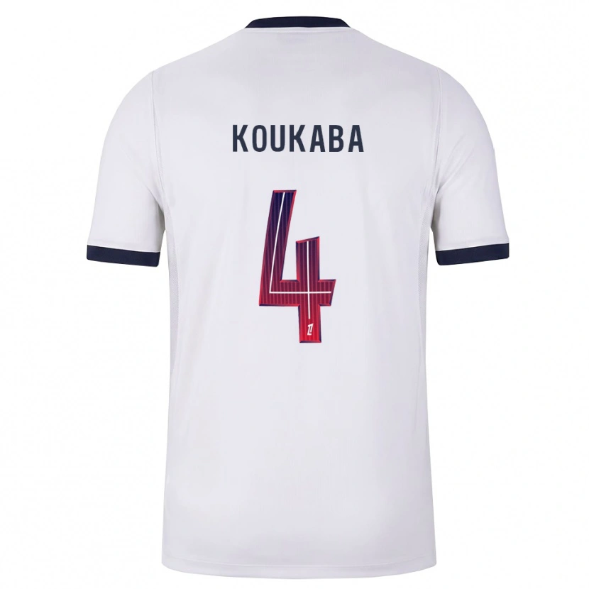 Danxen Damen Axel Koukaba #4 Weiß Schwarz Rot Auswärtstrikot Trikot 2026/27 T-Shirt Österreich