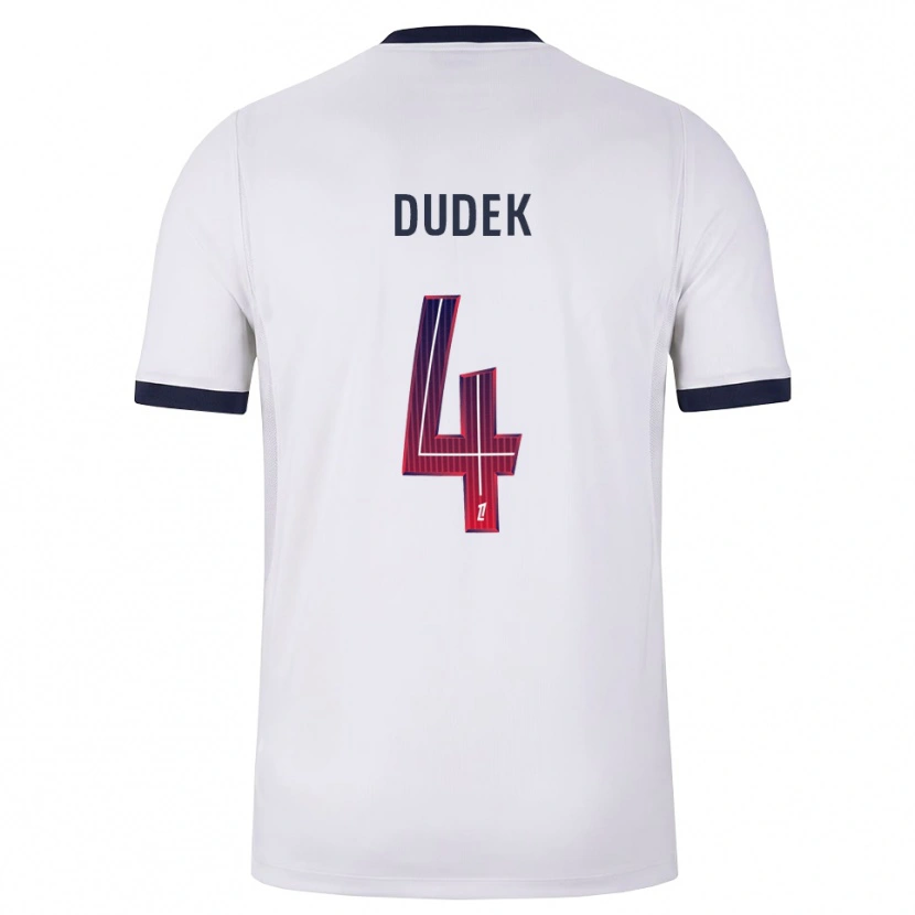 Danxen Damen Paulina Dudek #4 Weiß Schwarz Rot Auswärtstrikot Trikot 2026/27 T-Shirt Österreich