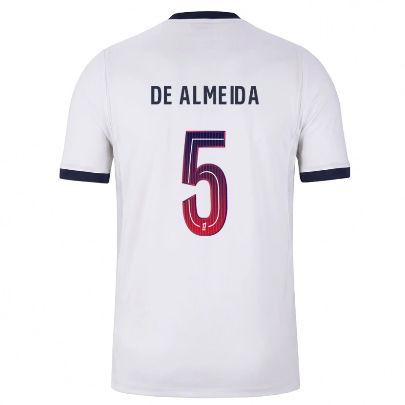 Danxen Damen Elisa De Almeida #5 Weiß Schwarz Rot Auswärtstrikot Trikot 2026/27 T-Shirt Österreich