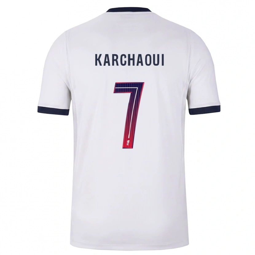 Danxen Damen Sakina Karchaoui #7 Weiß Schwarz Rot Auswärtstrikot Trikot 2026/27 T-Shirt Österreich