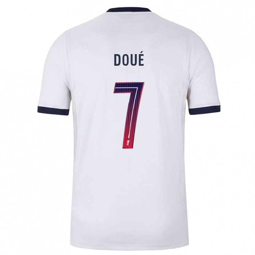 Danxen Damen Gueladan Doué #7 Weiß Schwarz Rot Auswärtstrikot Trikot 2026/27 T-Shirt Österreich