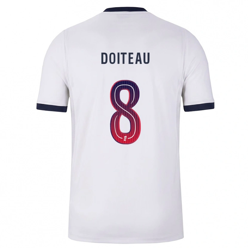 Danxen Damen Benoit Doiteau #8 Weiß Schwarz Rot Auswärtstrikot Trikot 2026/27 T-Shirt Österreich