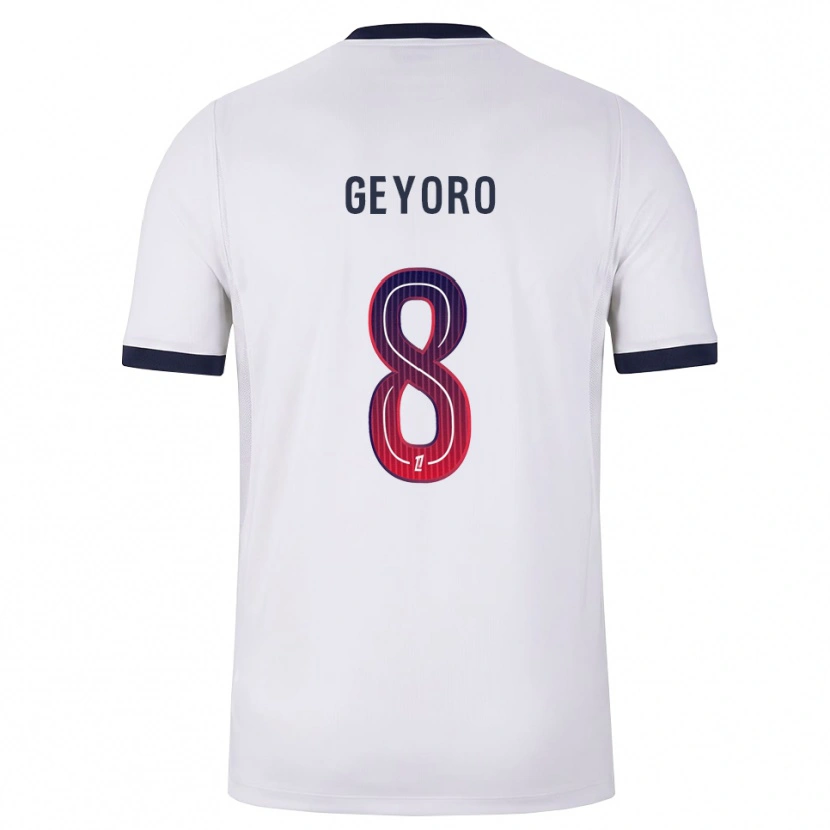 Danxen Damen Grace Geyoro #8 Weiß Schwarz Rot Auswärtstrikot Trikot 2026/27 T-Shirt Österreich